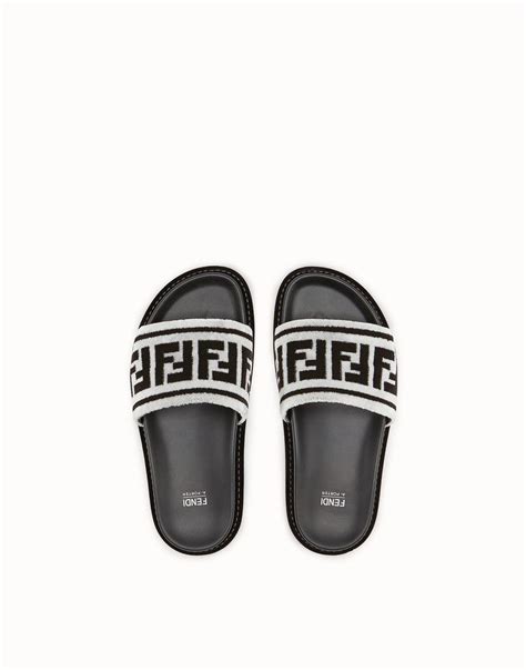 fendi brown fabric slippers|latest fendi slippers for ladies.